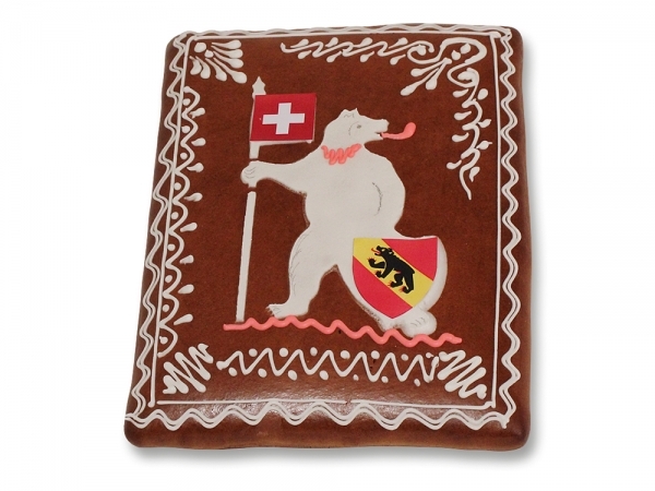 Honiglebkuchen gross, Harald mit Berner Wappen